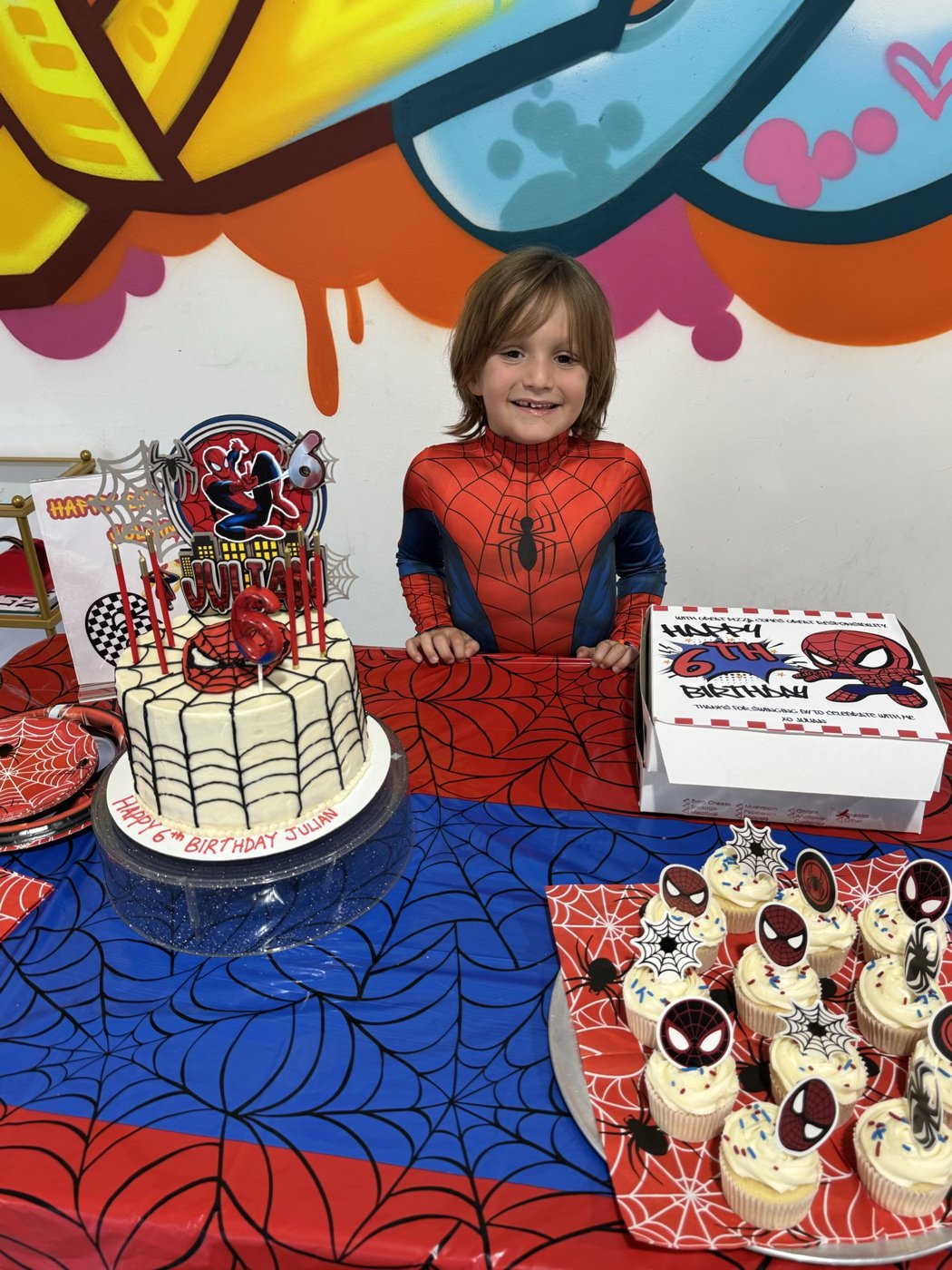 Spider-Man themed birthday at StyleChild HQ