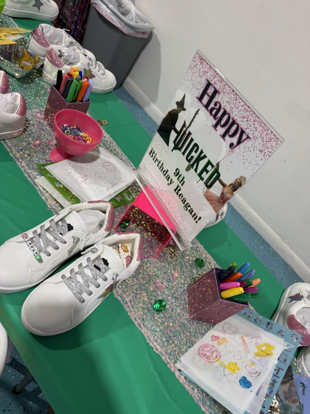 Wicked themed sneaker party table